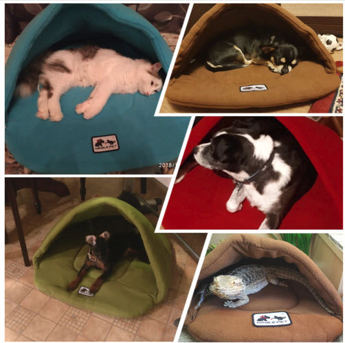 Warm Sleeping Fleece Dog Bed