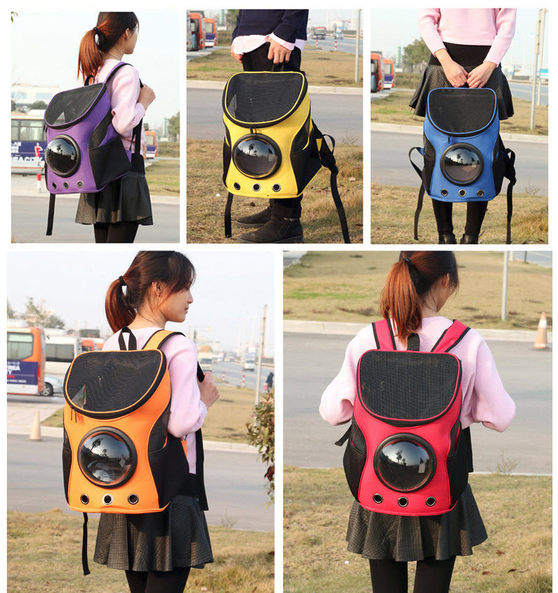 Cat Dog Astronaut Capsule Backpack