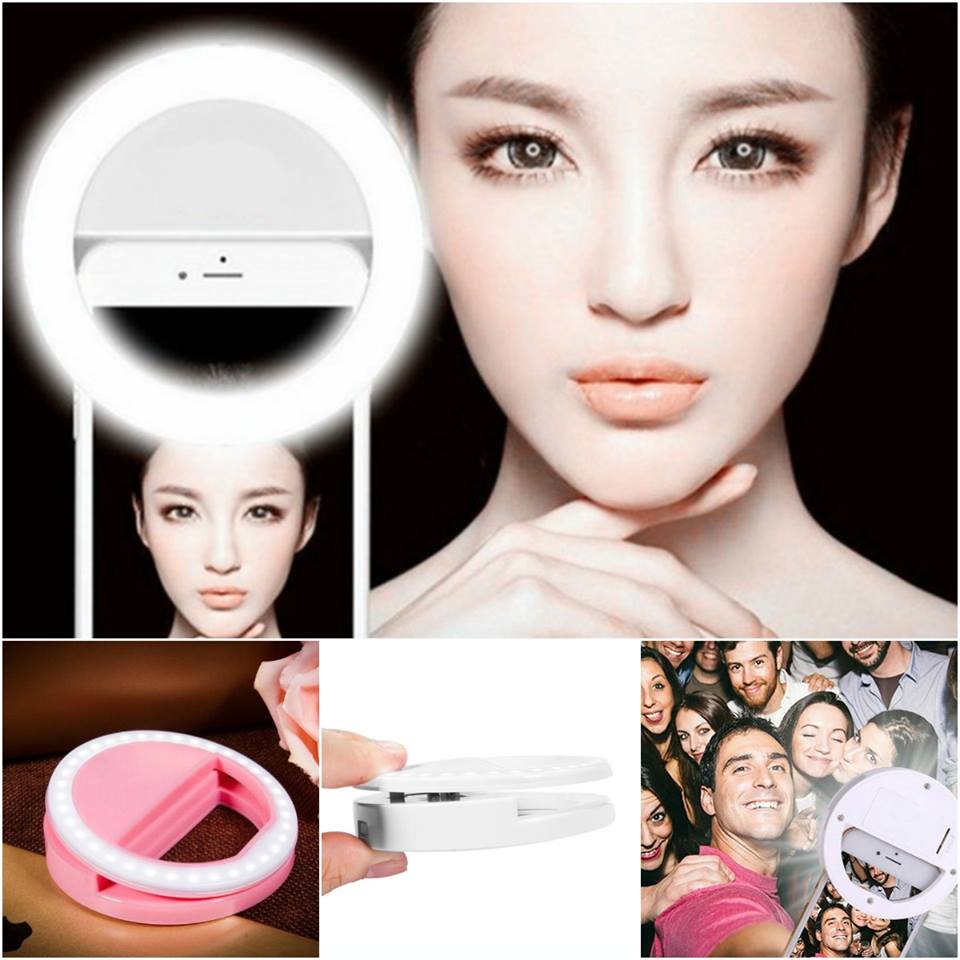 Smartphone LED Ring Selfie Light Night Darkness Selfie Enhancing Photography Flash Ring Light