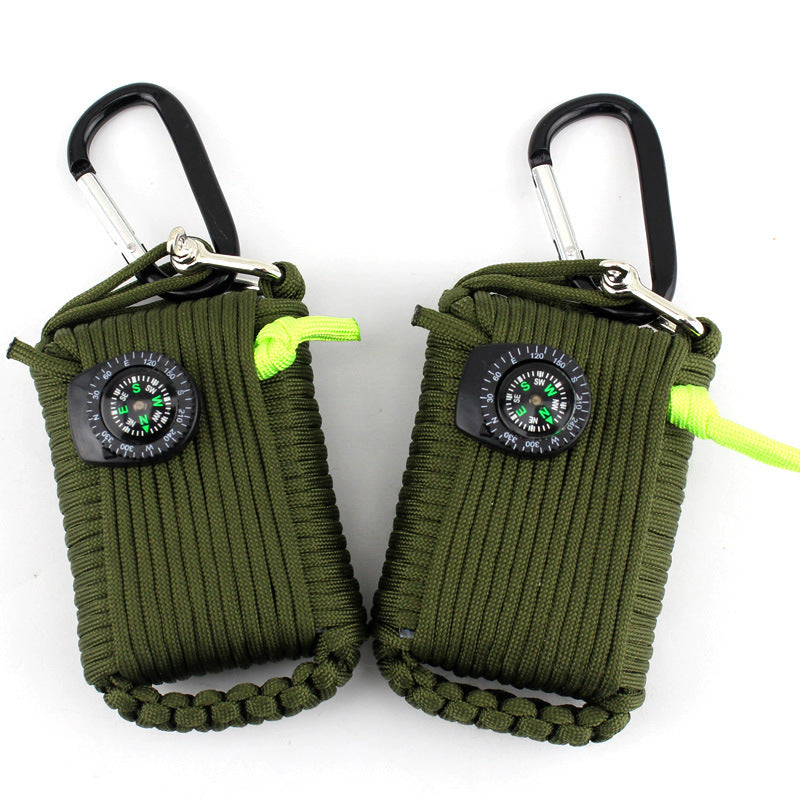 550 Paracord Carabiner 29 in 1 SOS Emergency field survival kit for Camping Hiking