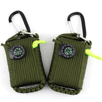 Thumbnail for 550 Paracord Carabiner 29 in 1 SOS Emergency field survival kit for Camping Hiking