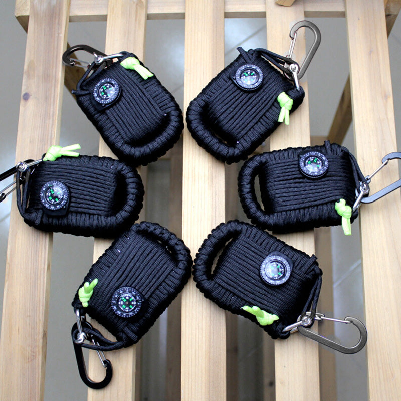 550 Paracord Carabiner 29 in 1 SOS Emergency field survival kit for Camping Hiking