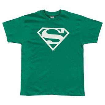 Superman White Logo Kelly Green Tshirt - TshirtNow.net - 1