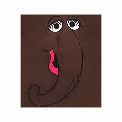Sesame Street Snuffleupagus Face Adult T-Shirt Snuffy Tshirt - TshirtNow.net - 2