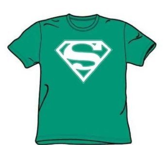 Superman White Logo Kelly Green Tshirt - TshirtNow.net - 2