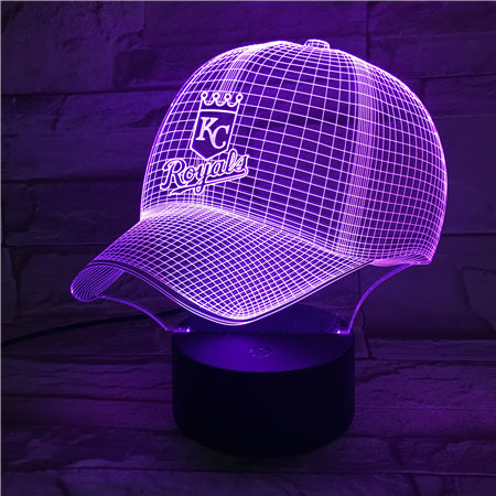 MLB KANSAS CITY ROYALS 3D LED LIGHT LAMP