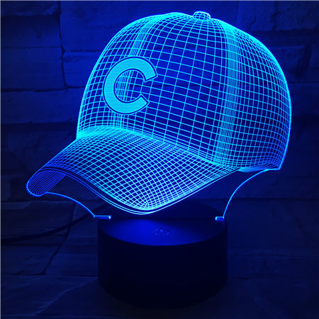 MLB CHICAGO CUBS 3D LED LIGHT LAMP