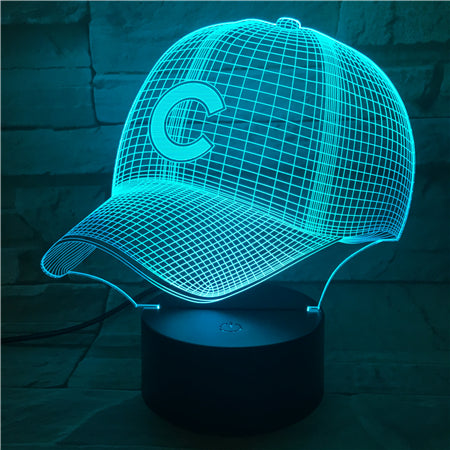MLB CHICAGO CUBS 3D LED LIGHT LAMP