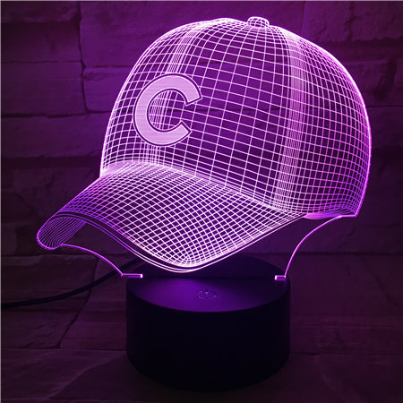 MLB CHICAGO CUBS 3D LED LIGHT LAMP