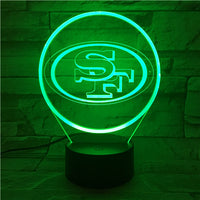 Thumbnail for NFL SAN FRANCISCO 49ERS LOGO 3D LED LIGHT LAMP