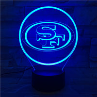 Thumbnail for NFL SAN FRANCISCO 49ERS LOGO 3D LED LIGHT LAMP
