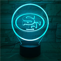 Thumbnail for NFL SAN FRANCISCO 49ERS LOGO 3D LED LIGHT LAMP