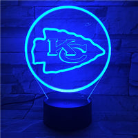 Thumbnail for NFL KANSAS CITY CHIEFS LOGO 3D LED LIGHT LAMP