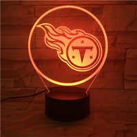 Thumbnail for NFL TENNESSEE TITANS LOGO 3D LED LIGHT LAMP