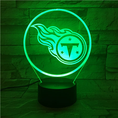 NFL TENNESSEE TITANS LOGO 3D LED LIGHT LAMP