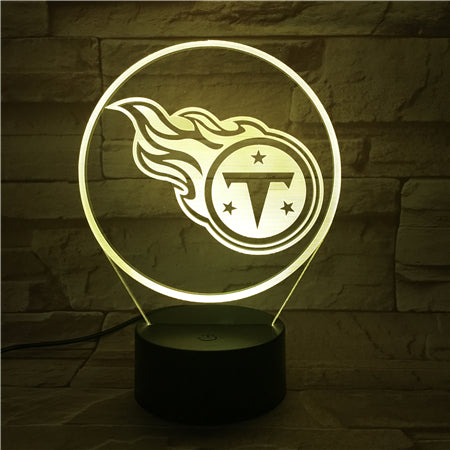 NFL TENNESSEE TITANS LOGO 3D LED LIGHT LAMP