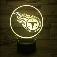 Thumbnail for NFL TENNESSEE TITANS LOGO 3D LED LIGHT LAMP