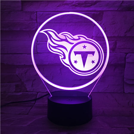 NFL TENNESSEE TITANS LOGO 3D LED LIGHT LAMP