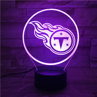 Thumbnail for NFL TENNESSEE TITANS LOGO 3D LED LIGHT LAMP