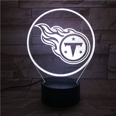 NFL TENNESSEE TITANS LOGO 3D LED LIGHT LAMP