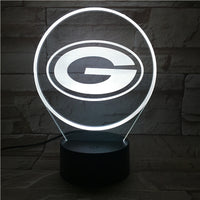 Thumbnail for NFL GREEN BAY PACKERS LOGO 3D LED LIGHT LAMP