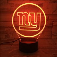 Thumbnail for NFL NEW YORK GIANTS LOGO 3D LED LIGHT LAMP