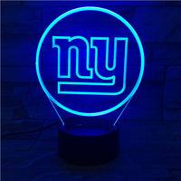 Thumbnail for NFL NEW YORK GIANTS LOGO 3D LED LIGHT LAMP