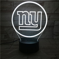 Thumbnail for NFL NEW YORK GIANTS LOGO 3D LED LIGHT LAMP