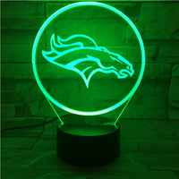 Thumbnail for NFL DENVER BRONCOS LOGO 3D LED LIGHT LAMP