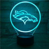 Thumbnail for NFL DENVER BRONCOS LOGO 3D LED LIGHT LAMP