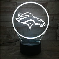 Thumbnail for NFL DENVER BRONCOS LOGO 3D LED LIGHT LAMP