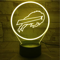 Thumbnail for NFL BUFFALO BILLS LOGO 3D LED LIGHT LAMP