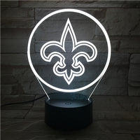 Thumbnail for NFL NEW ORLEANS SAINTS LOGO 3D LED LIGHT LAMP