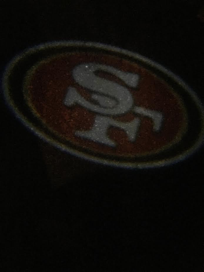 2 NFL SAN FRANCISCO 49ERS WIRELESS LED CAR DOOR PROJECTORS