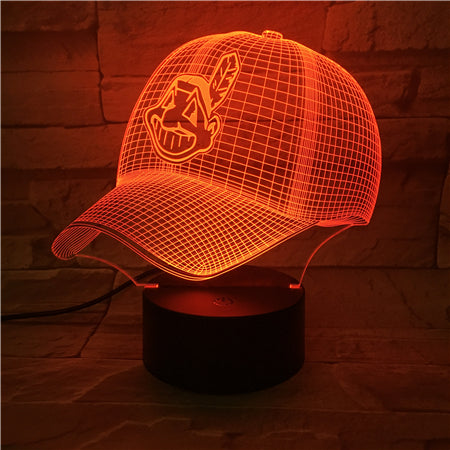 MLB CLEVELAND INDIANS 3D LED LIGHT LAMP