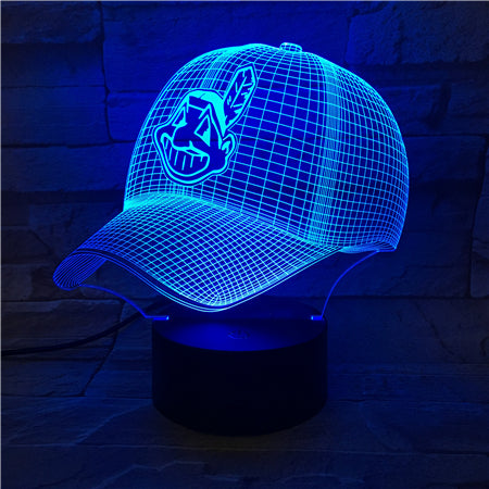 MLB CLEVELAND INDIANS 3D LED LIGHT LAMP