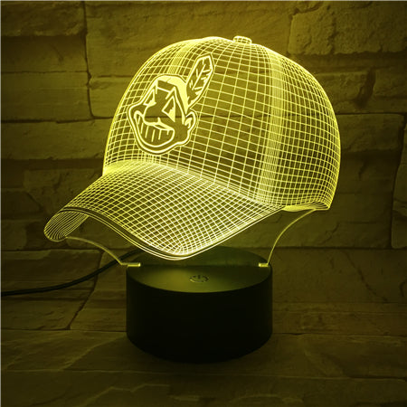 MLB CLEVELAND INDIANS 3D LED LIGHT LAMP