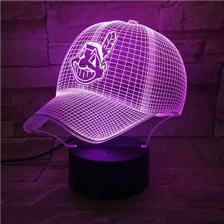 MLB CLEVELAND INDIANS 3D LED LIGHT LAMP