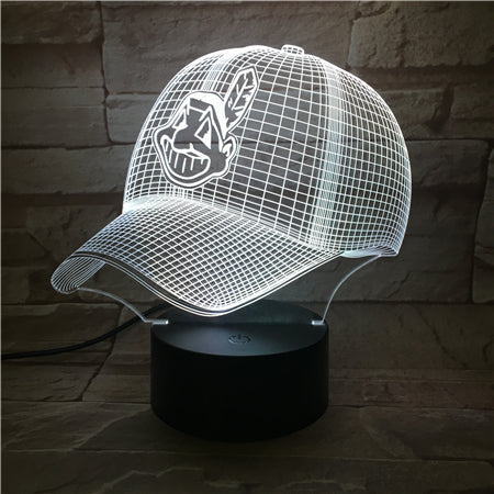 MLB CLEVELAND INDIANS 3D LED LIGHT LAMP