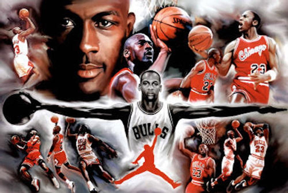 Michael Jordan Montage 1 Poster - TshirtNow.net