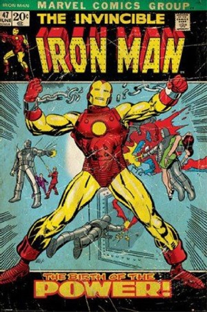 Iron Man Birth of Power Comic Poster - TshirtNow.net