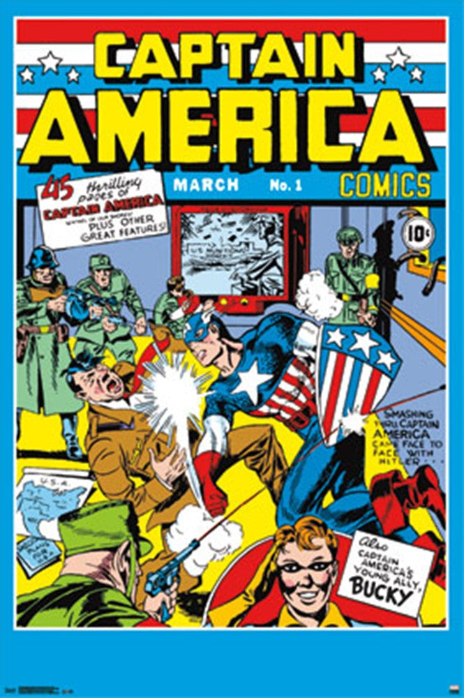 Captain America Comic # 1 Poster - TshirtNow.net