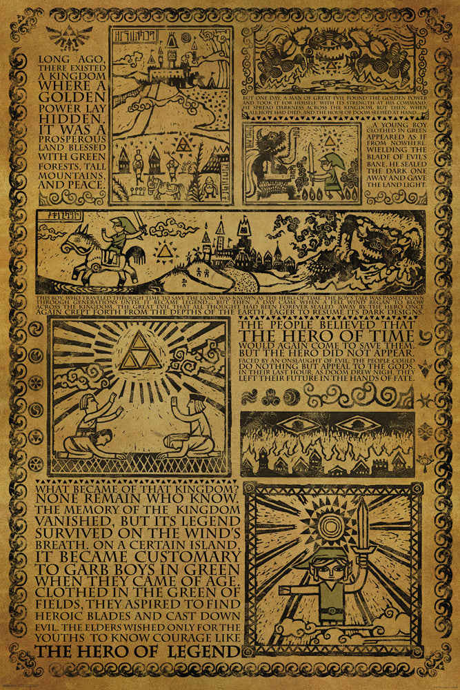 Zelda Story Gaming Poster - TshirtNow.net