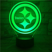 Thumbnail for NFL PITTSBURGH STEELERS LOGO 3D LED LIGHT LAMP
