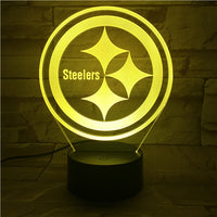 Thumbnail for NFL PITTSBURGH STEELERS LOGO 3D LED LIGHT LAMP