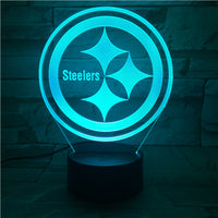 Thumbnail for NFL PITTSBURGH STEELERS LOGO 3D LED LIGHT LAMP