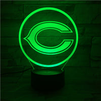 Thumbnail for NFL CHICAGO BEARS LOGO 3D LED LIGHT LAMP