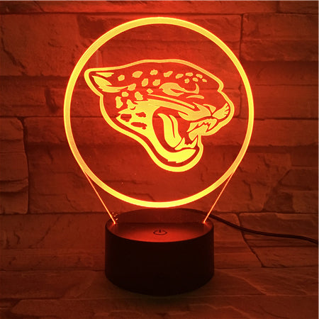 NFL JACKSONVILLE JAGUARS LOGO 3D LED LIGHT LAMP