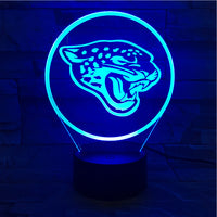 Thumbnail for NFL JACKSONVILLE JAGUARS LOGO 3D LED LIGHT LAMP