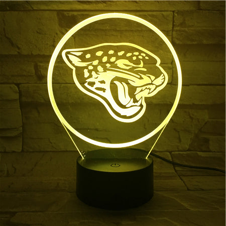 NFL JACKSONVILLE JAGUARS LOGO 3D LED LIGHT LAMP